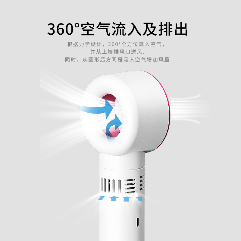 Cross-border Explosions Mini USB Charging Handheld Blaneless Fan Portable Desktop Eyelash Blowing Fan