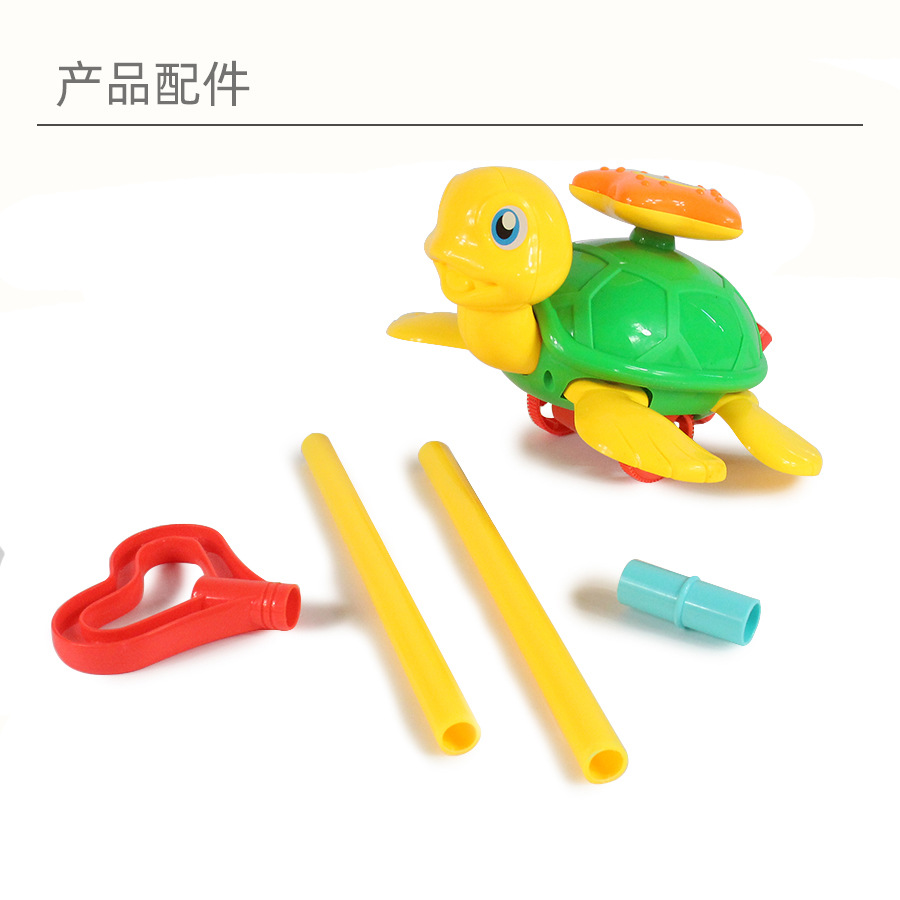 Children's Baby Push Toy Baby Walker Turtle Stroller Baby Learning to Walk Pushing Little Turtle Toy