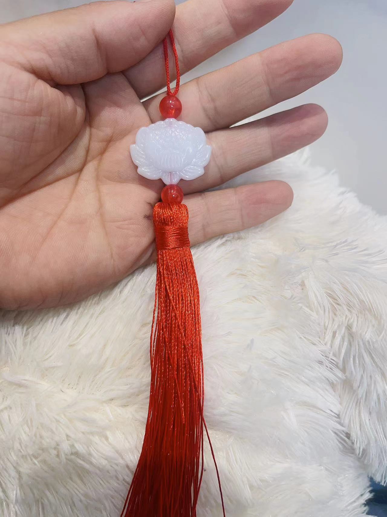 Lotus tassel pendant accessories tassel ancient style lotus tassel Chinese knot pendant lantern tassel pendant