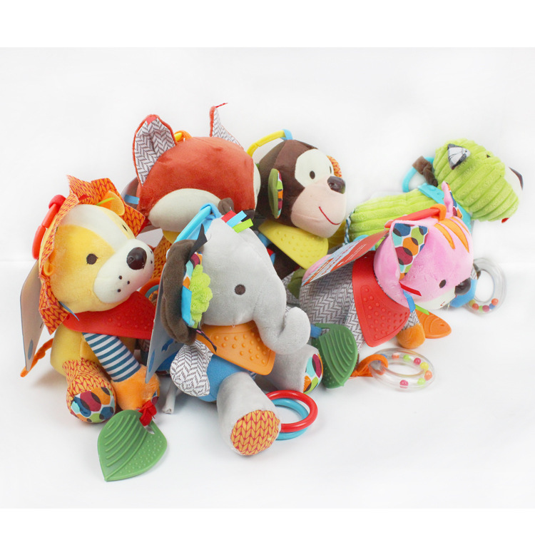 Baby toy soothing Doll Newborn Baby plush doll animal car stroller stroller pendant toy