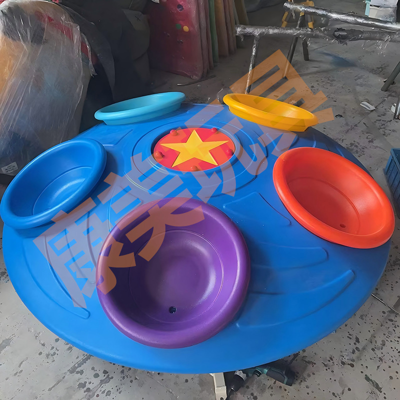 Парковое игровое оборудование, вращающееся кресло на 3-5 человек, неэлектрическое, пластиковая игрушка для сообщества