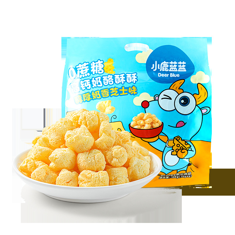 Fawn Lanlan 0 Sucrose High Calcium Cheese Crisp Cheese Puffs Kidsren's Snack Brand Free Baby Supplement Recipes