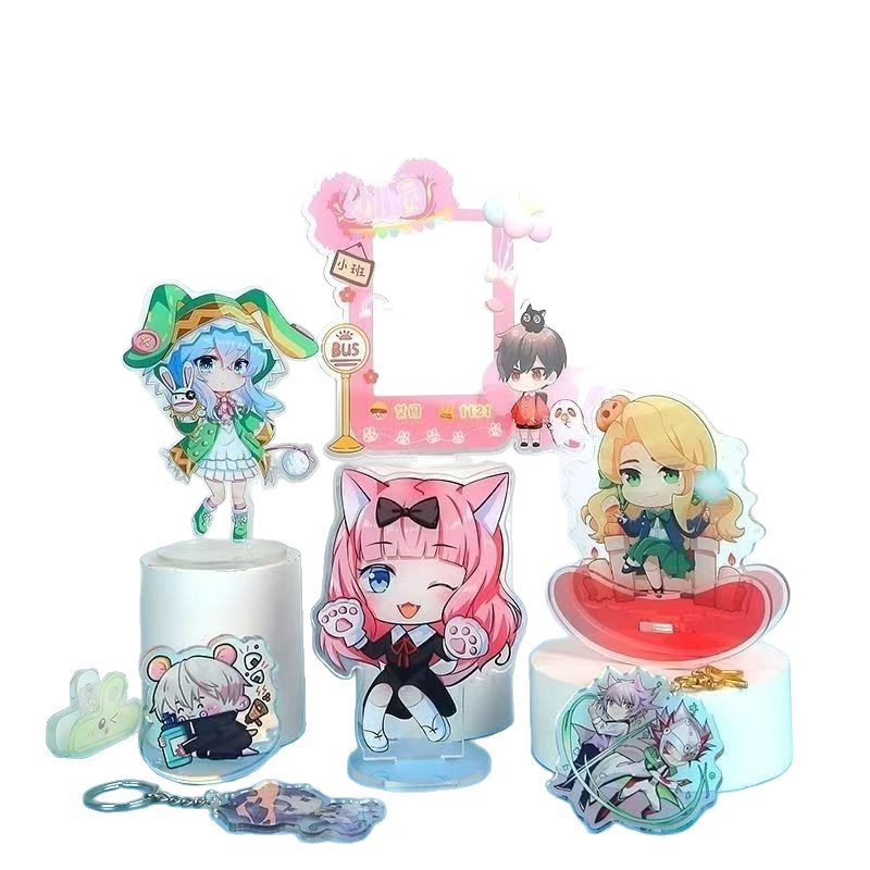 Customized Acrylic Stand Acrylic Humanoid Couple Transparent Anime Cartoon Star Internet Celebrity Douyin Double-Sided Pattern