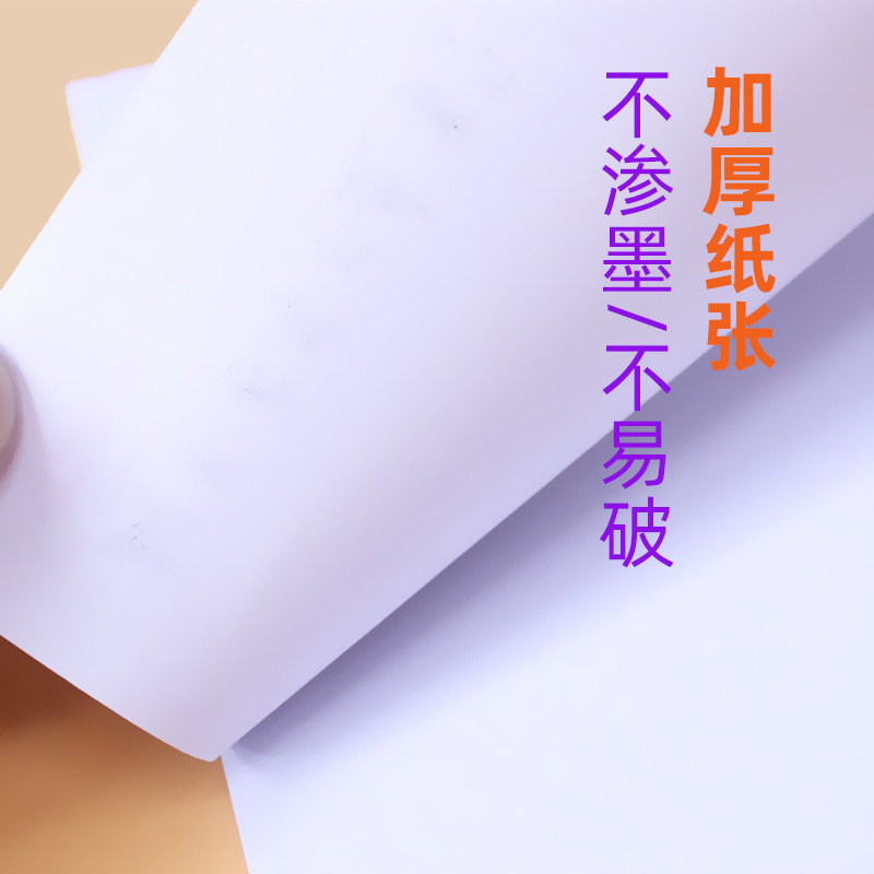 Note paper hand-torn blank draft notepad white convenience notebook office pad mini notebook office