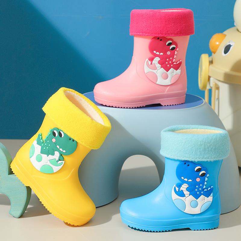 Children's rain boots new cartoon cute boys baby rain boots girls students children toddler water shoes waterproof rubber shoes