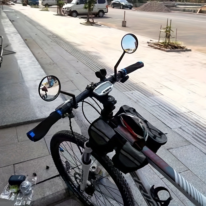 Mountain Bike Rearview Mirror Handlebar Safety Mirror Convex Mirror Bicycle Accessories Cycling Equipment Electric Vehicle Reflector