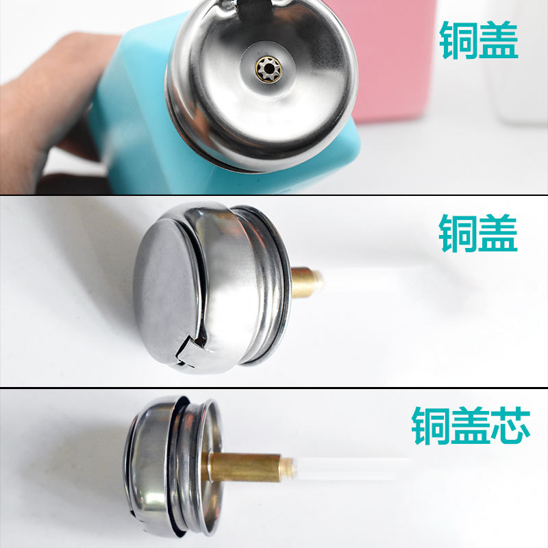 Special offer copper pump alcohol bottle stainless steel push copper core plastic 100 200 250ml anti-corrosion Tenna water