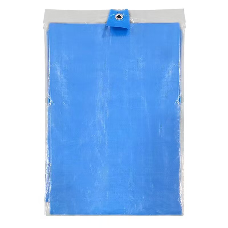 Cross-Border Export Pe Blue Tarpaulin Waterproof Sunscreen Cloth Rain and Sunshade Cloth Rainproof Tarpaulin Tarpaulin Factory