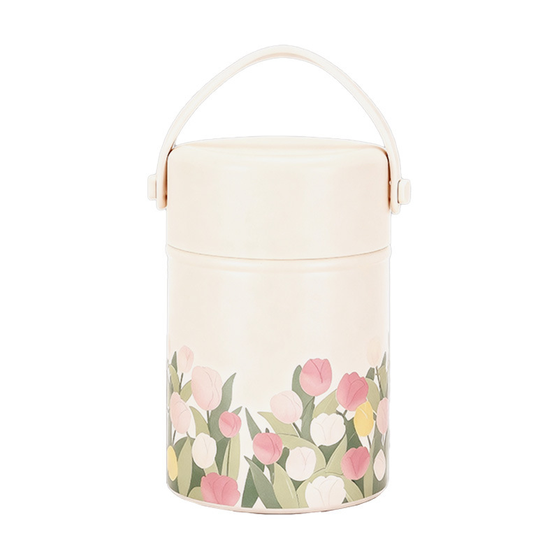 Large-Capacity 316 Stainless Steel Stew Pot, Tulip Stew Beaker, White Fungus Soup, Office Worker Insulation Bucket, Stew Beaker