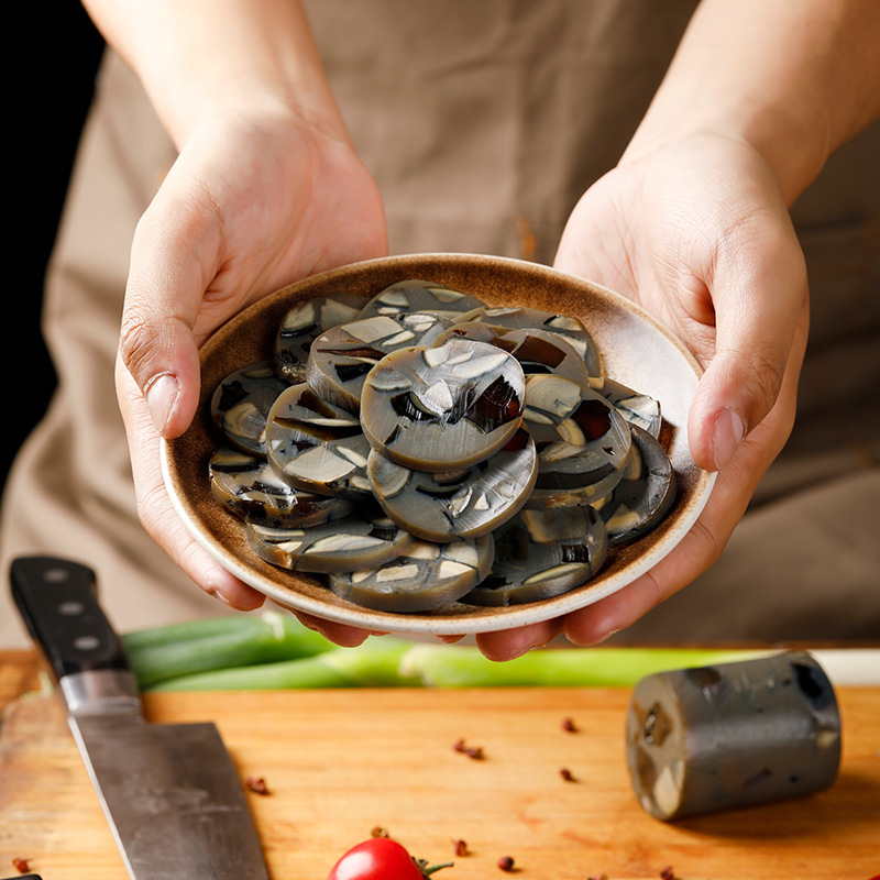 Shendan Original Preserved Egg Sausage 300g Duck Preserved Egg Lean Meat Porridge Snacks Cooked Preserved Egg Sausage Ready to Eat