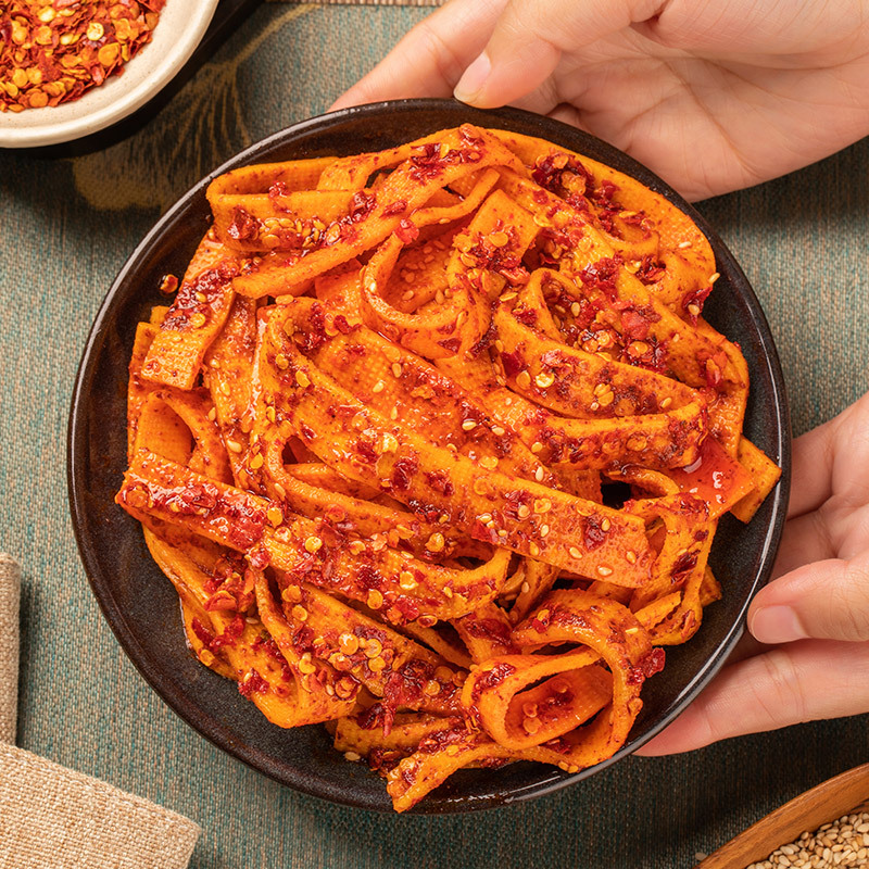 Rina Snacks Hunan Specialty Spicy Thousand Strips Bagged Handmade Snacks to Satisfy Your Craving for Snacks