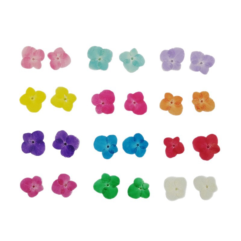 Hydrangea Purple Sunflower Round Flap Hydrangea Dried Flower Factory Embossed Picture Frame Student Plant Teaching Specimen DIY Handmade