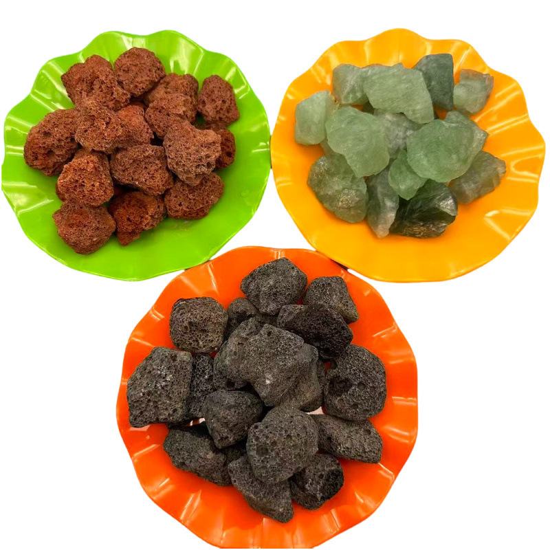 Aromatherapy Stone Raw Stone Wholesale Red Black Diffuser Volcanic Stone 2-3cm Artificially Selected Washed Porous Volcanic Stone
