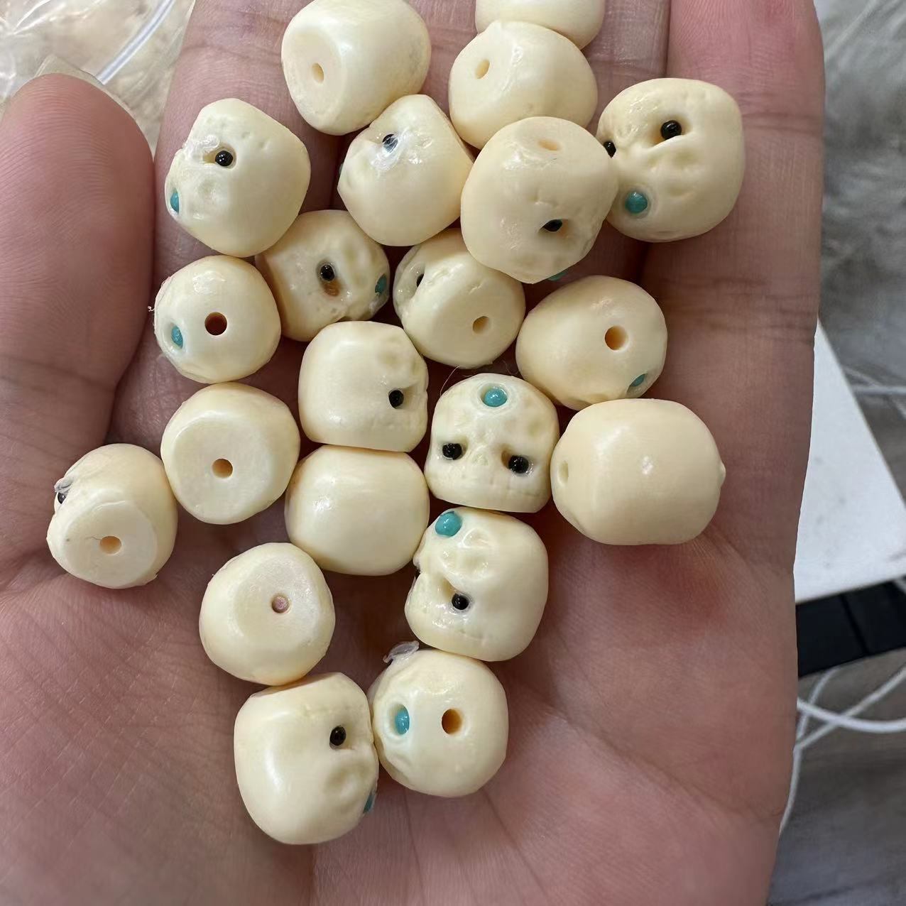 Ivory Fruit Carving with Beads A Dumb DIY Bodhi Fruit Bracelet Super Cute Cute Accessories Handheld Accessories for Men and Women