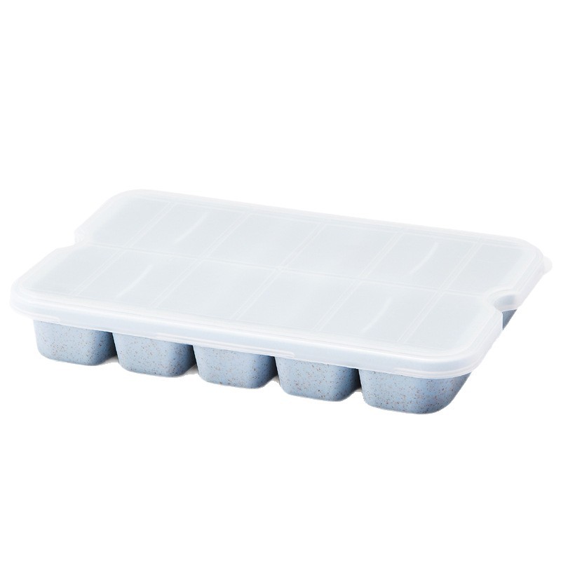 Wheat Straw Dumpling Storage Box for Refrigerator, Dumpling Preservation Quick-Freezing Compartment Box, Microwave Heating Food Box