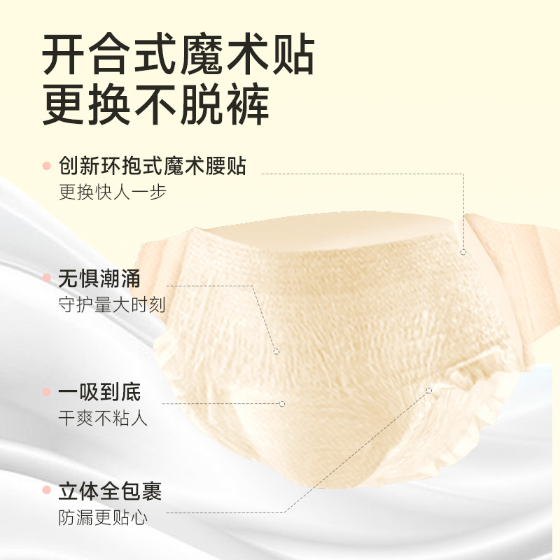 Deyou Safety Pants for Women during Menstrual Period, Leak-Proof Aunt Sleeping Pull-Up Pants during Menstrual Period, Large Size Safety Daily Sanitary Napkin