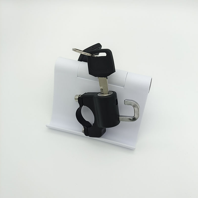 Electric car helmet lock battery car motorcycle universal anti-theft fixing function handlebar lock hook hat helmet lock