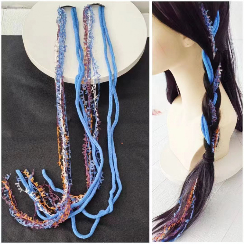 Этнический стиль, нишевое головное убор Xizang, плетеная коса, ободок, фотоподборка, яркие плетеные волосы, оптовая продажа