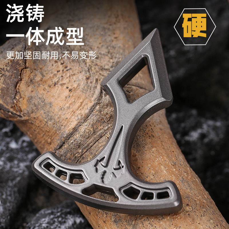 Cross-border hot sale in stock alloy finger tiger single finger field self-defense supplies mini window breaker hammer outdoor survival self-defense