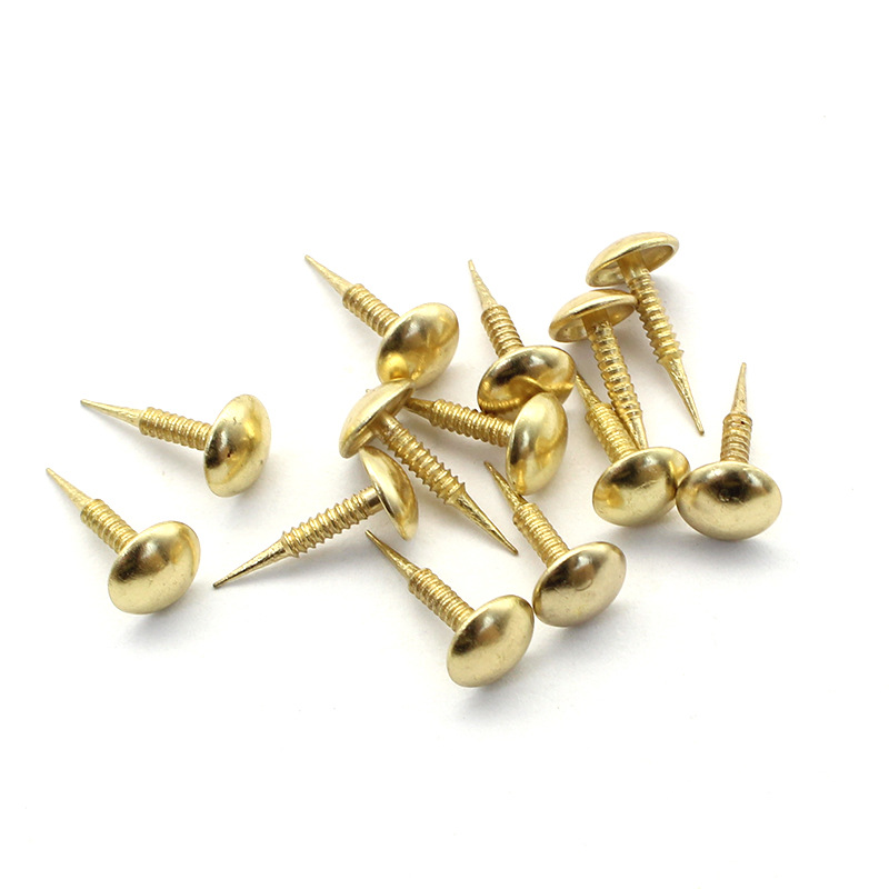Golden Round Head Bubble Nail Copper Nail Iron Nail Furniture Sofa Decoration Accessories Hardware Drum Nail Small Cap Nail Brass Bubble Nail