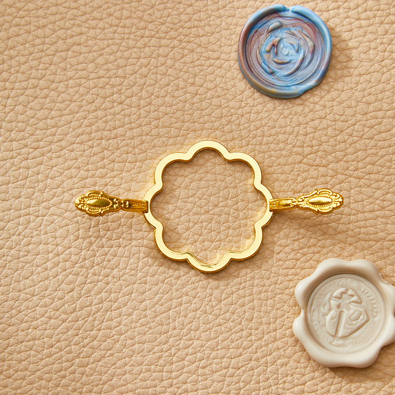 Fire paint wax mold metal pattern circle mold fire paint seal stamp fixer metal wax seal mold