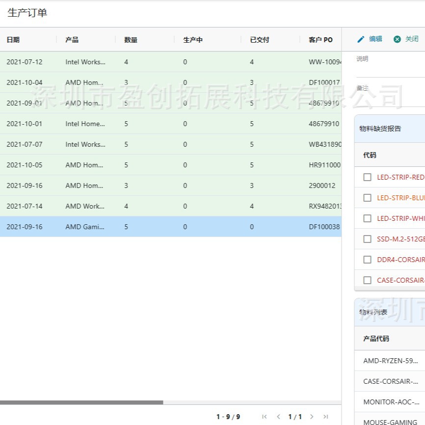Factory Production Management Software, Erp Software, Workshop Work Report System, Automatically Generate Purchase Order Reports