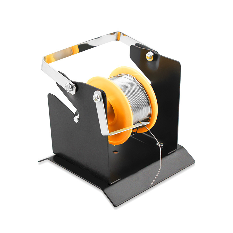 Electric Soldering Iron Stand Metal Soldering Iron Stand Luoti Welding Soldering Station Bottom Tin Wire Solder Wire Seat Round Handheld Handle