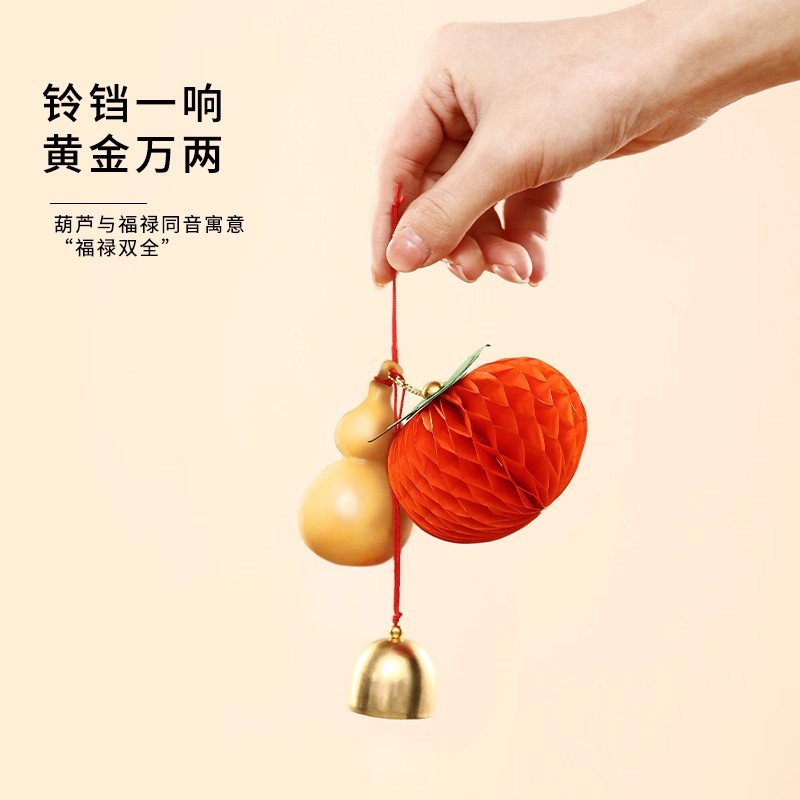 Маленькие висячие украшения из хурмы, новогодние декорации, праздничные украшения для весеннего фестиваля, креативные подвески для бонсай