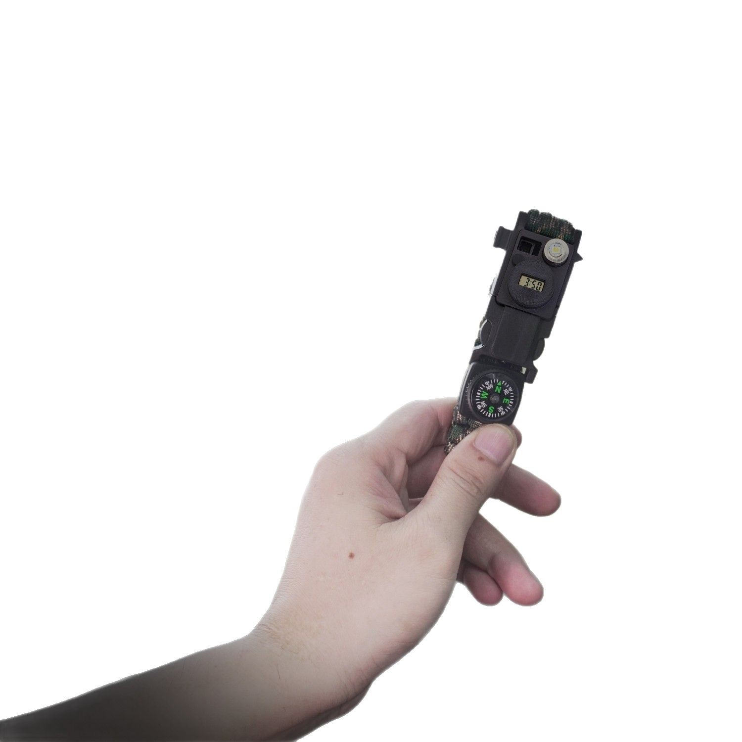 15-in-one electronic watch multi-function survival bracelet umbrella rope bracelet earthquake outdoor compass broken window cone flint