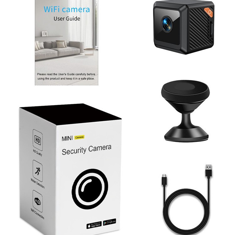 Foreign Trade High-Definition Magnetic Wireless Smart Motion Detection Night Vision Remote Monitoring Home Network Camera W02