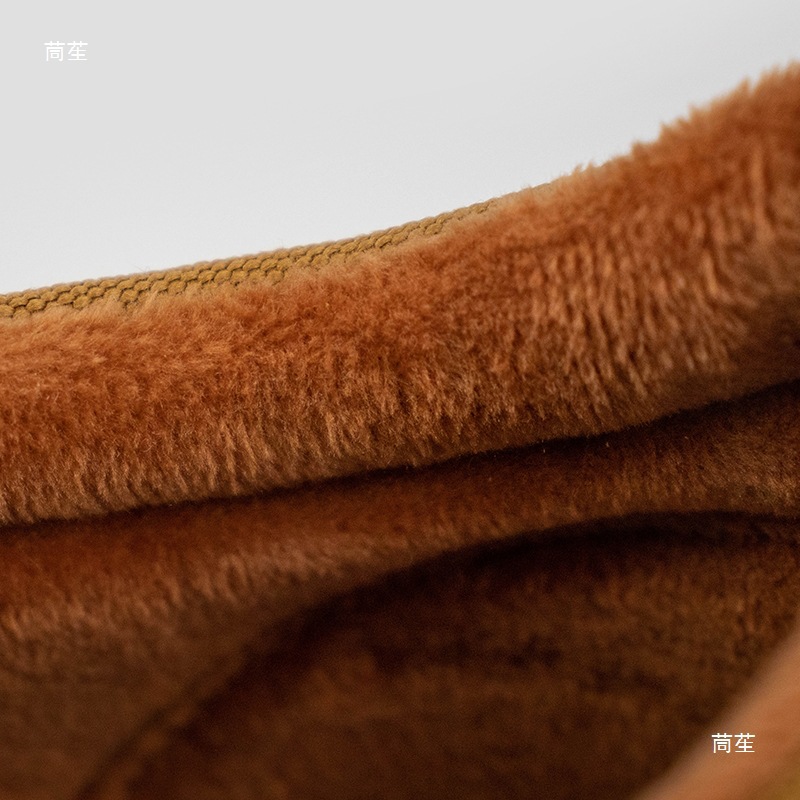 Monk Shoes Winter Men's and Women's Velvet Thickened Cotton Shoes Monk Shoes Thick-Soled Non-Slip Monk Cotton Shoes