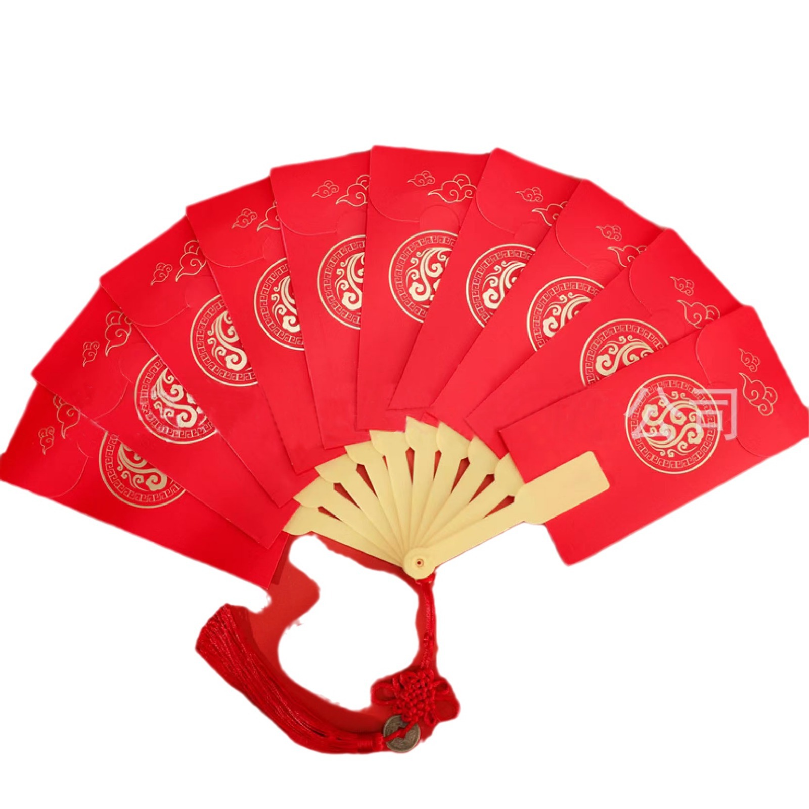 2025 year of the snake new fan red envelope new year folding creative dance lion national tide fan red envelope trembles the same