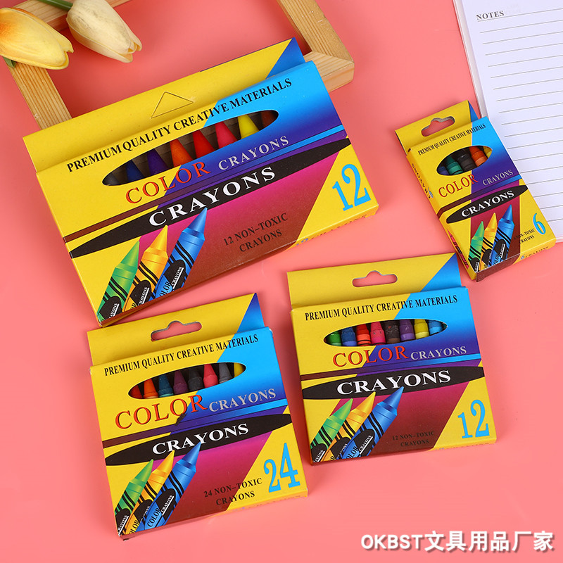 Масляные пастели многоцветные, цилиндрические, для детей, детский сад, моющиеся, ручная роспись