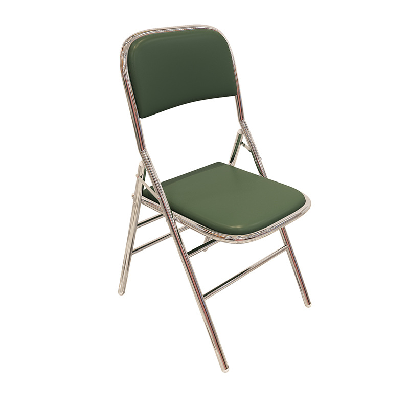 Vintage Hong Kong Style Table and Chair Combination Hong Kong Style Milk Tea Shop Ice Room Tea Restaurant Nostalgic Industrial Style Stainless Steel Folding Chair