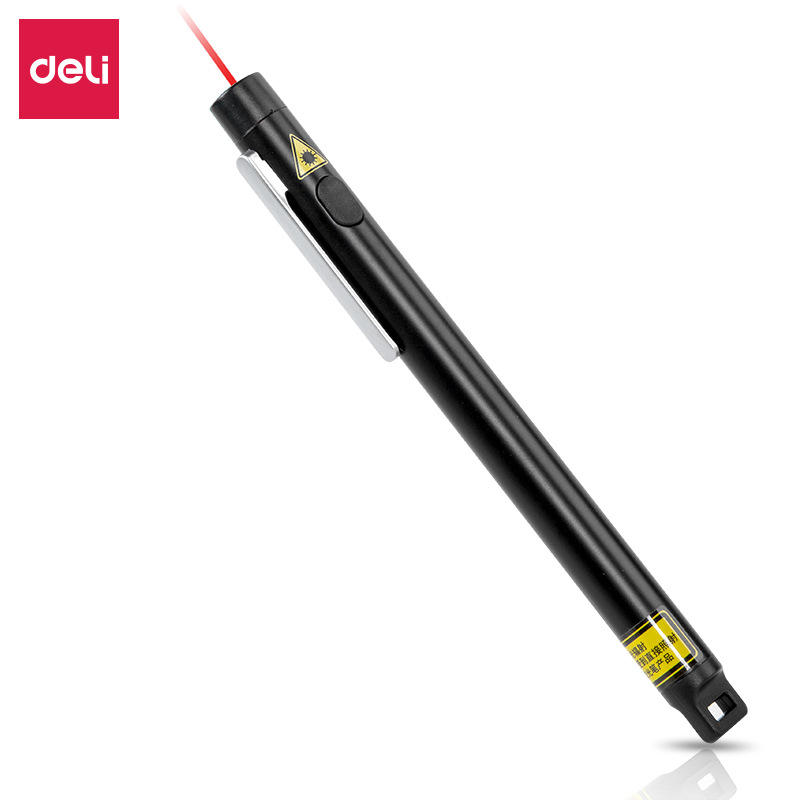 Deli 3933 Black Teaching Pen Ppt Speech Projection Pen Conference Teaching Pointer Pen Office Supplies