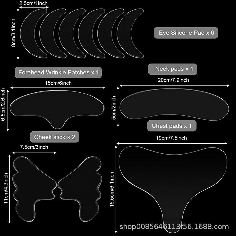 Dust-Proof Silicone Anti-Wrinkle Patch, Anti-Wrinkle Beauty Patch, Firming Eye Mask, Neck Wrinkle Removal Patch, Eye Patch, Chest Patch Wholesale