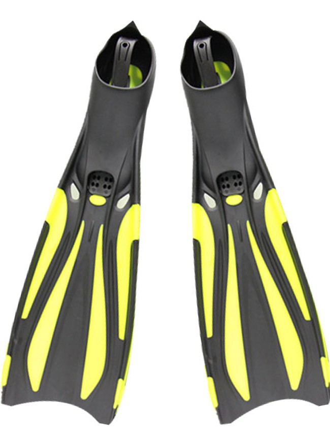 Adult Free Diving Long Fins Set Foot Type Unisex Accelerated Snorkeling Fins Professional Diving Equipment
