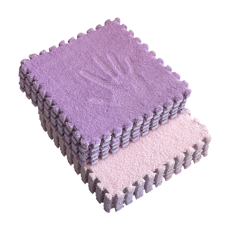 Cross-border Bedroom Bedside Tiles Carpet Bay Window Mat ins Style Foam Mat Can be Cut and Washable Splicing Floor Mat Full Shop