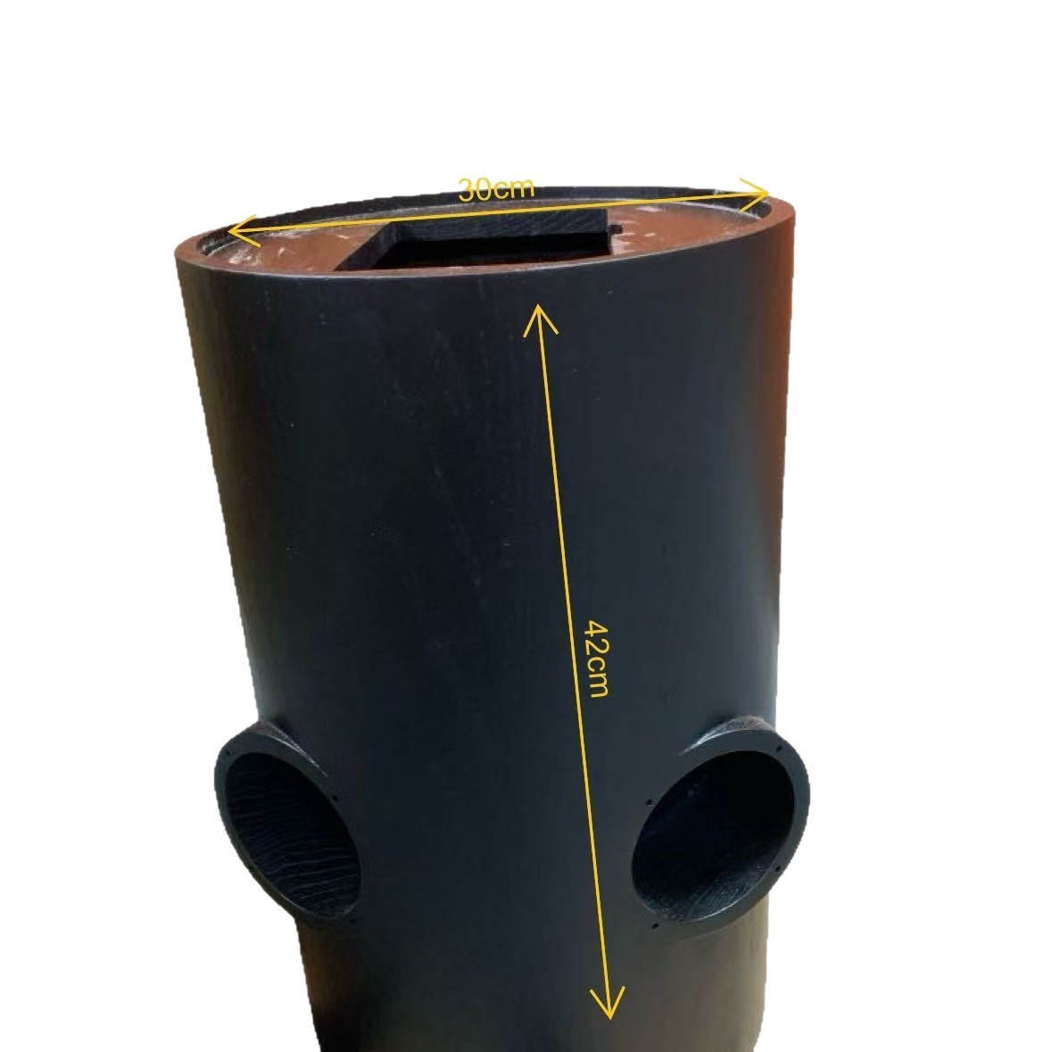 Wooden Speaker Production Dual Amplifier with Porous Power Interface, Movable Cover Plate Can Be Lifted up and down