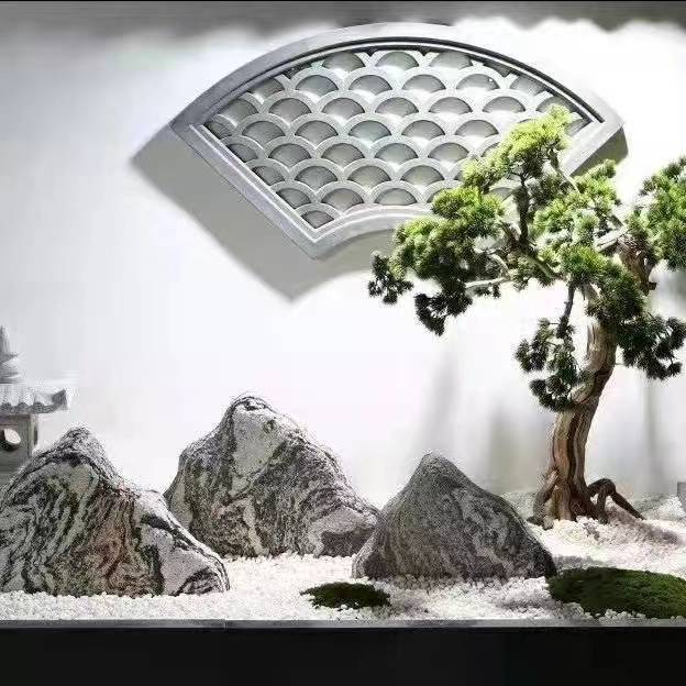 Snowwave Stone Slice Combination Natural Snowwave Stone Indoor Micro Landscape Garden Villa Courtyard Landscaping
