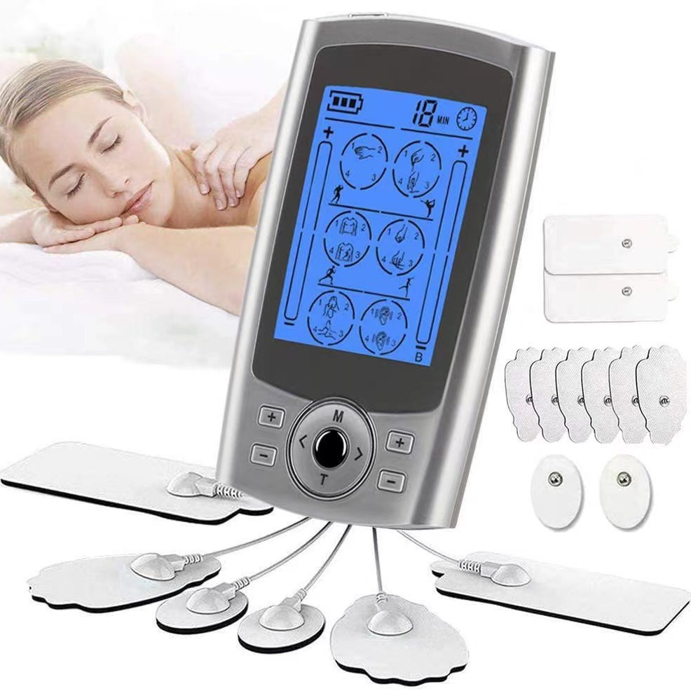 Cross-Border Spot Tens Meridian Physiotherapy Instrument 24 Modes Ems Massager Portable Multi-Function Muscle Stimulator