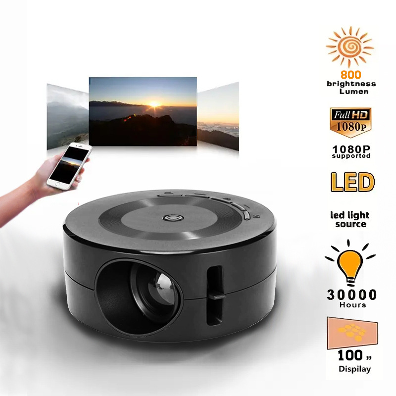 Convenient Projector Home Theater 1080P Android Smart Hd 4K Home Wireless Projector Cross-Border Version