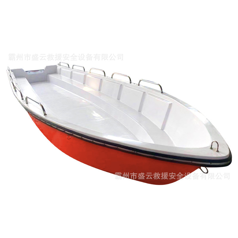 Rescue Flood Prevention Rubber Boat Fiberglass Anti-Collision Lifeboat Maritime Patrol Thickened Hard Bottom Assault Boat