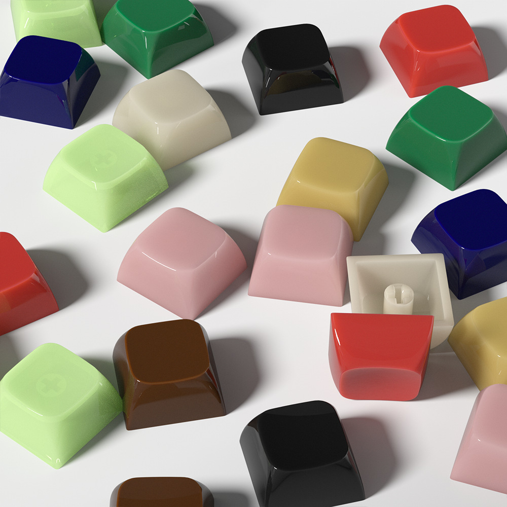 Jade Pc Xda Keycap Mechanical Keyboard Keycap Jade Jelly Translucent Keycap Blind Spot Key DIY Customization