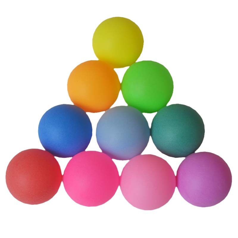 Frosted Colorful Table Tennis 40mm Pp Seamless Wordless Lottery Ball Bicai Glass Ball Spray Ball Machine Shake Ball Wholesale