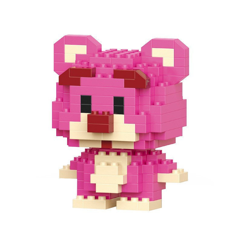 Small particle building blocks cartoon star Dailou puzzle series Children boys and girls puzzle assembled toys small ornaments wholesale