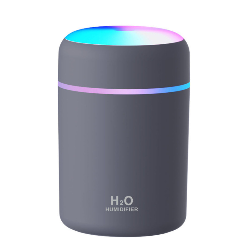 Creative Colorful Cup Air Humidifier Desktop Home Car Purifier USB Cross-Border Seven-Color Silent