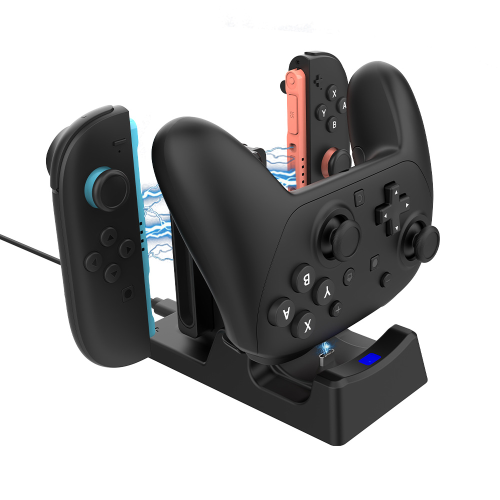Suitable for Switch2Pro Handle Charging Stand Switch2 Host Handle Joy-Con Charging Three-In-One Charger