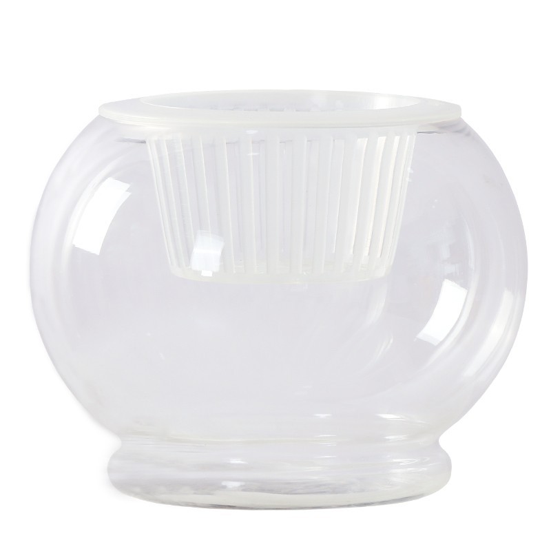 Micro-landscape glass vase round ball goldfish bowl turtle bowl office living room decoration water ecological tank