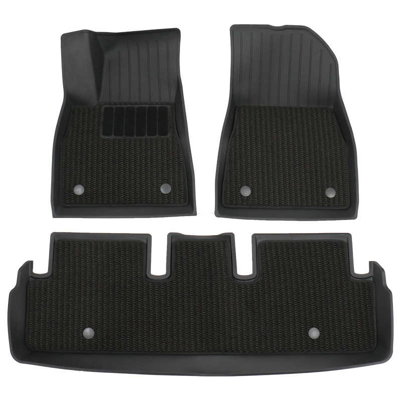 Suitable for the New Model 3 Floor Mats, Tesla Tpe Full Surround Minis Double-Layer Floor Mats, Original Factory Floor Mats